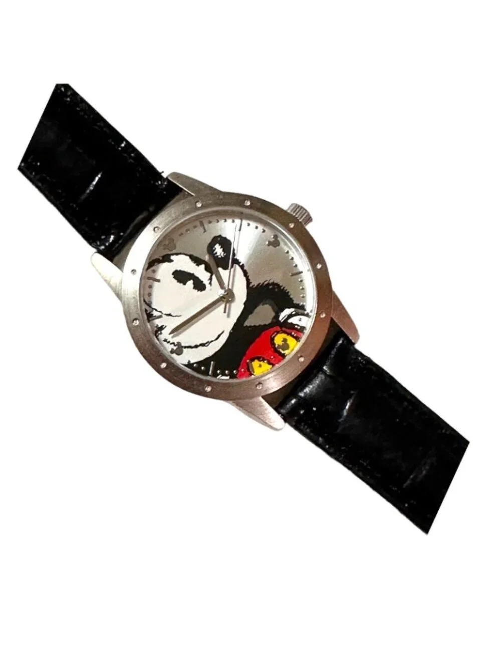 Disneyland Resort Limited Release Mickey Mouse Watch With Leather Strap Stainles